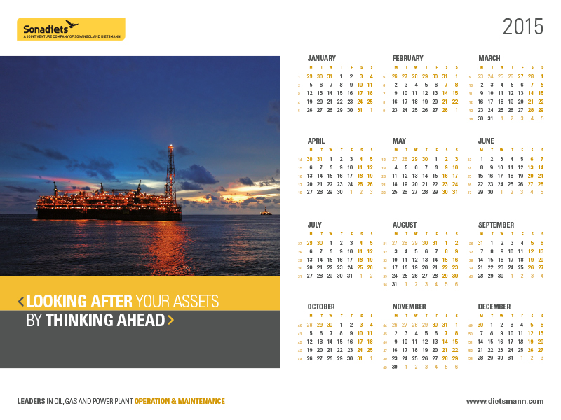 SD_calendar_2015800x600 Sonadiets Operation and Maintenance Oil, Gas